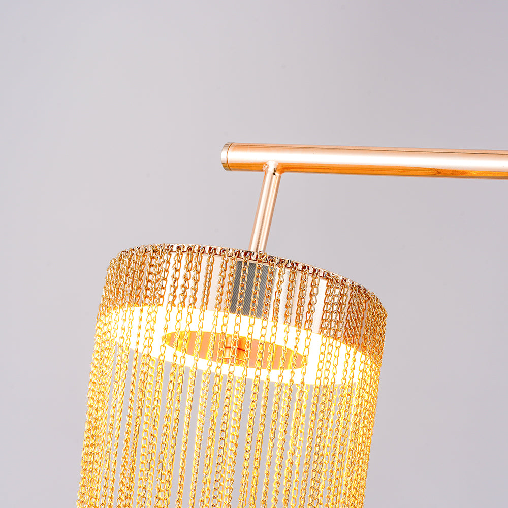 Apsht Pendelleuchte aus Kupferkette skulptural modern