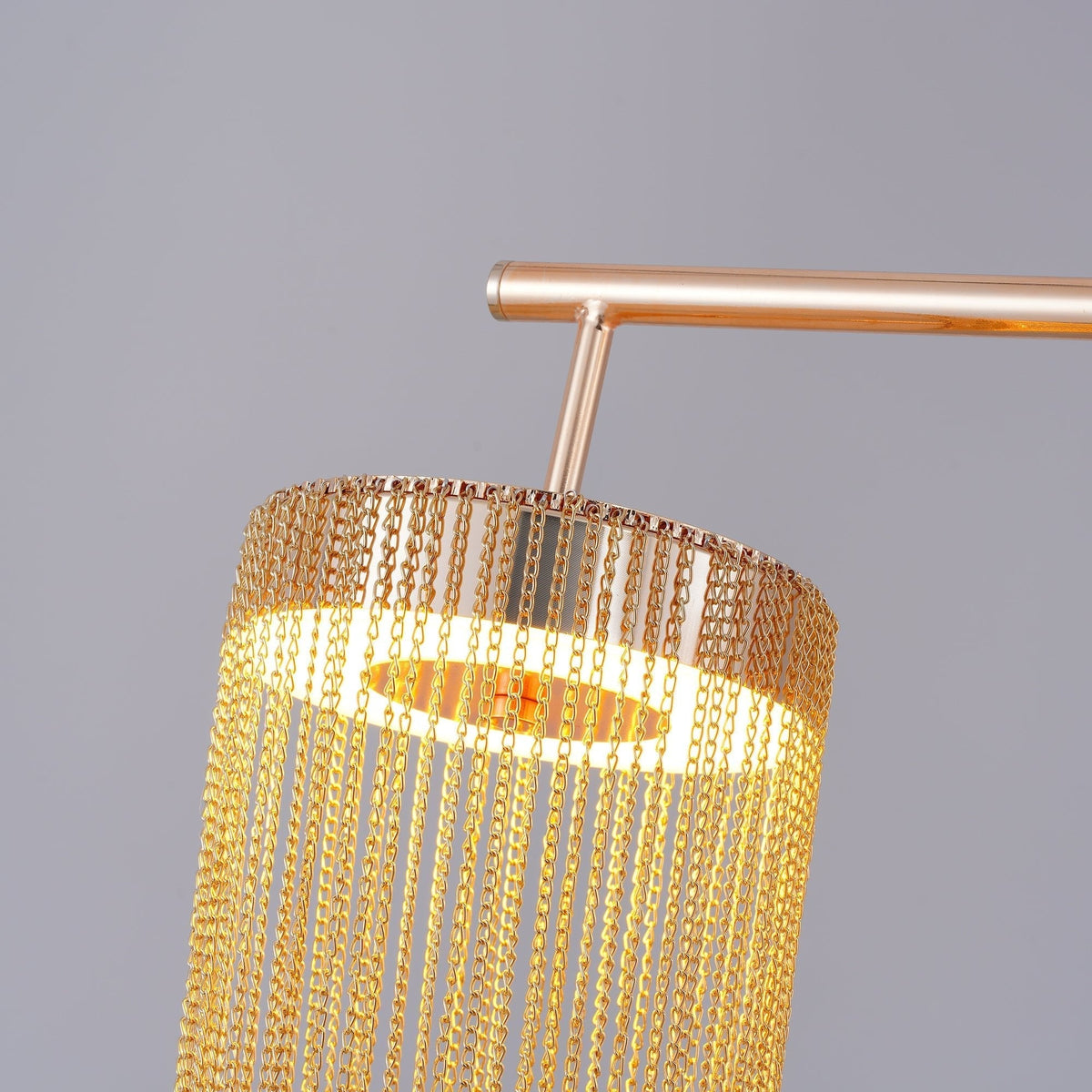 Apsht Pendelleuchte aus Kupferkette skulptural modern