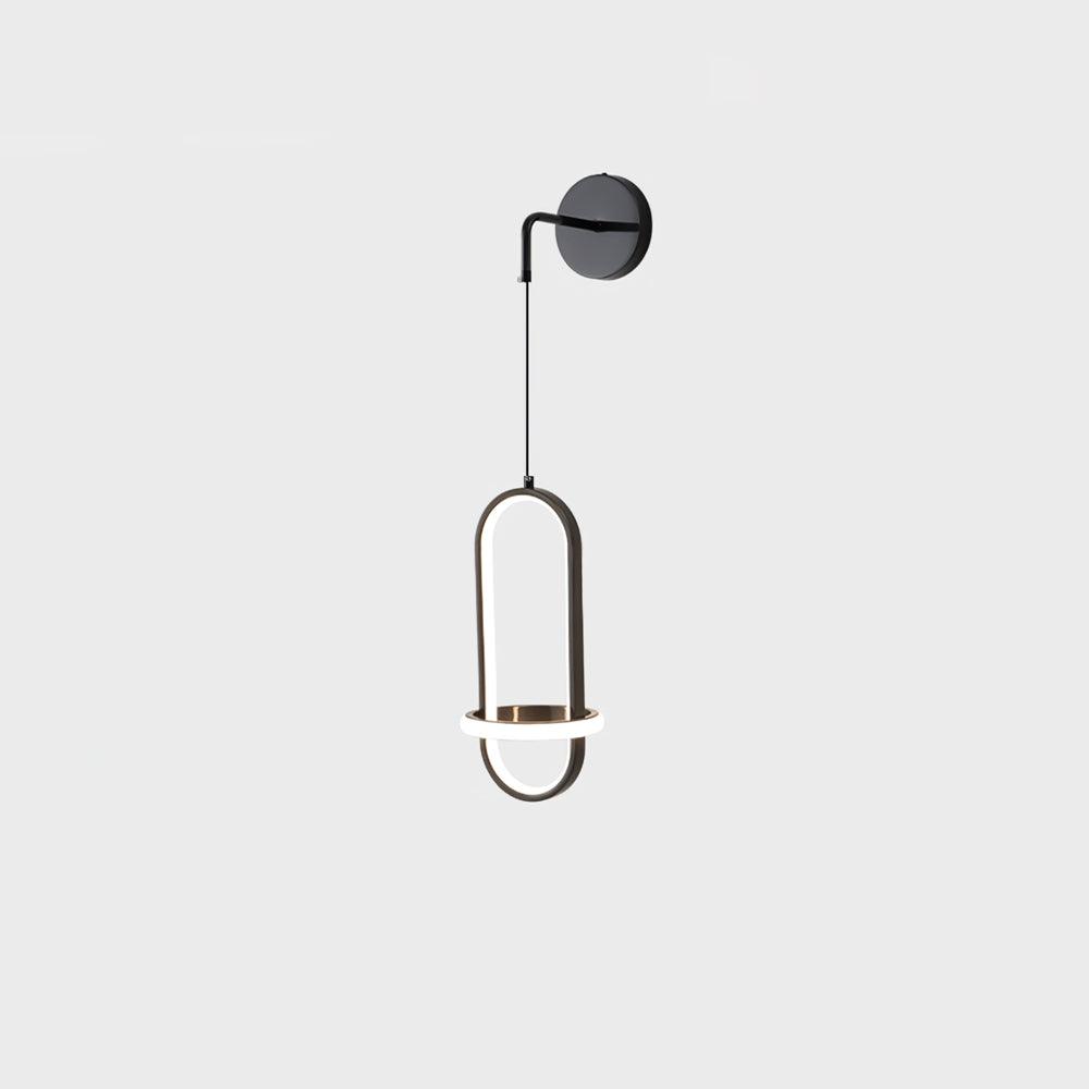Vivianne zeitgenössische minimalistische ovale Messing-Wandleuchte