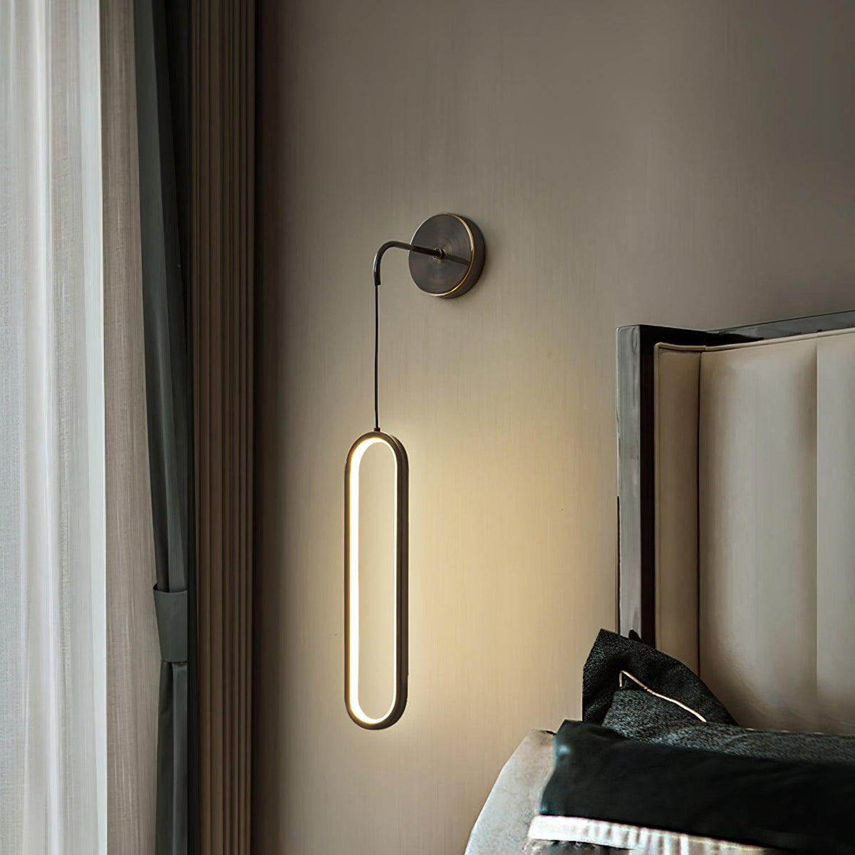 Solisenne Aven LED Messing Wandleuchte