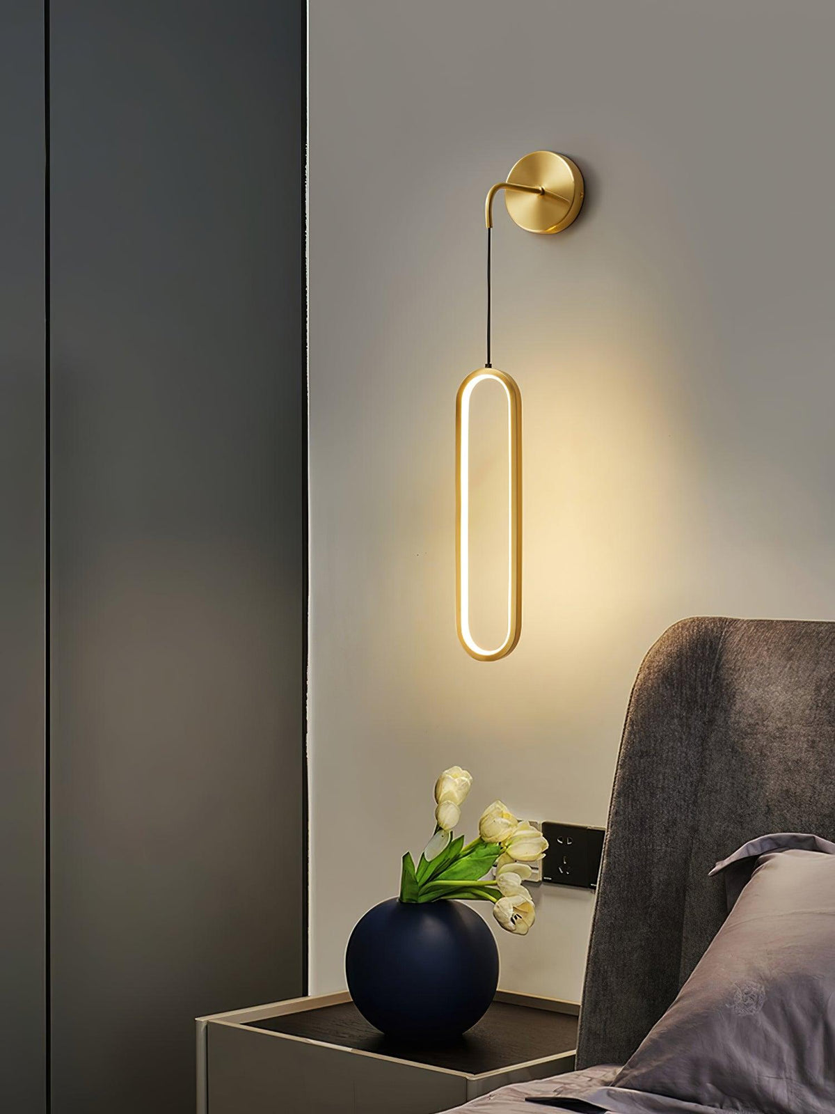 Solisenne Aven LED Messing Wandleuchte