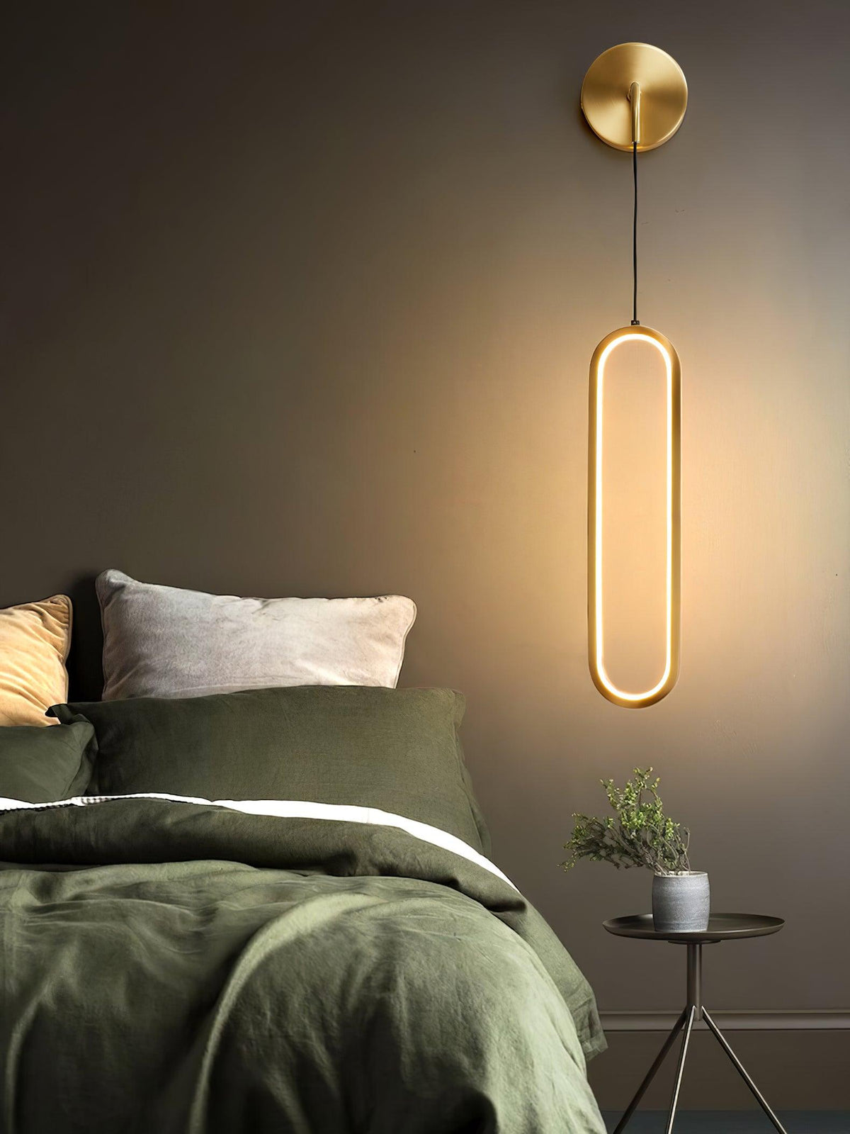 Solisenne Aven LED Messing Wandleuchte