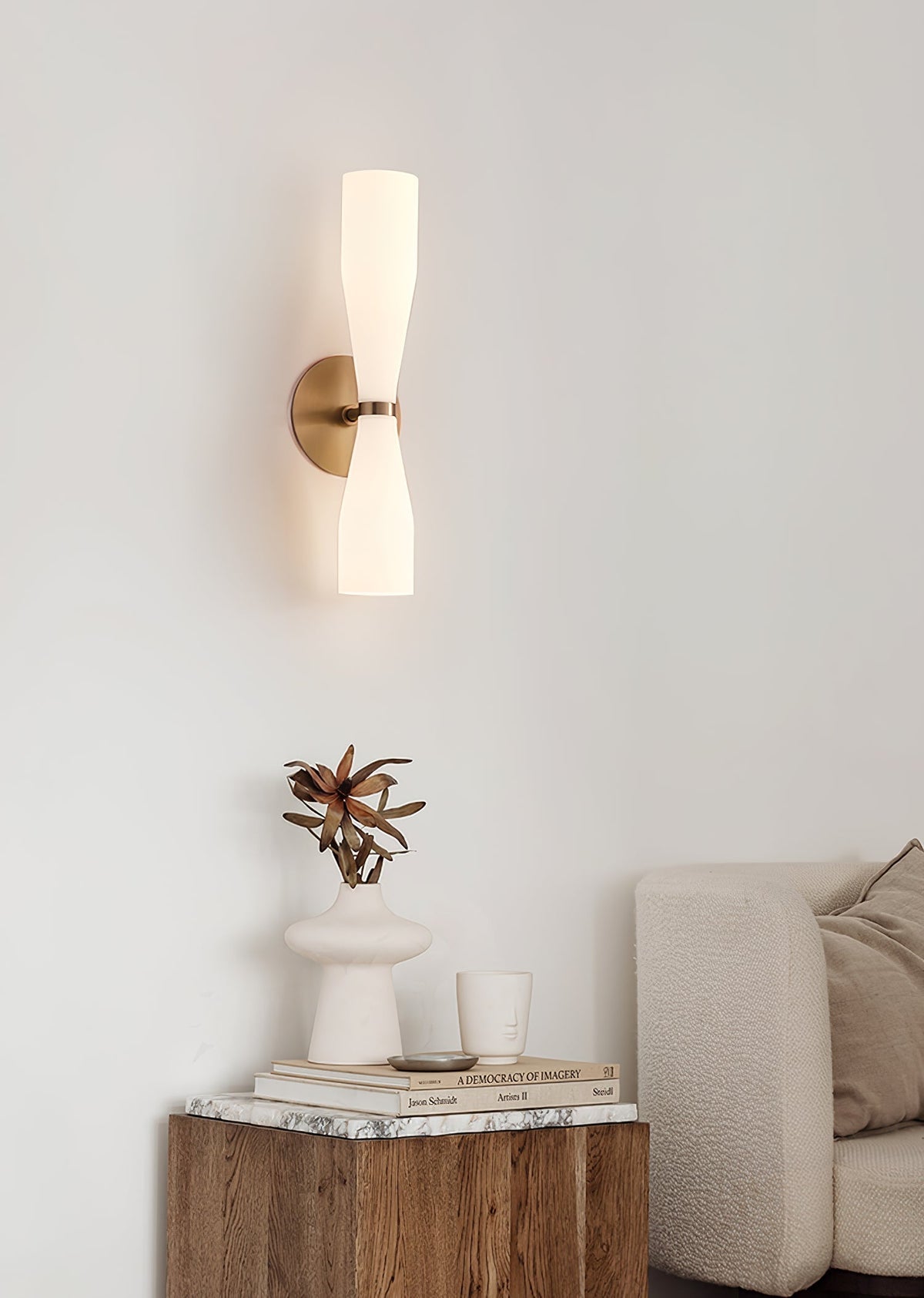 Torch moderne Wandleuchte aus Glas
