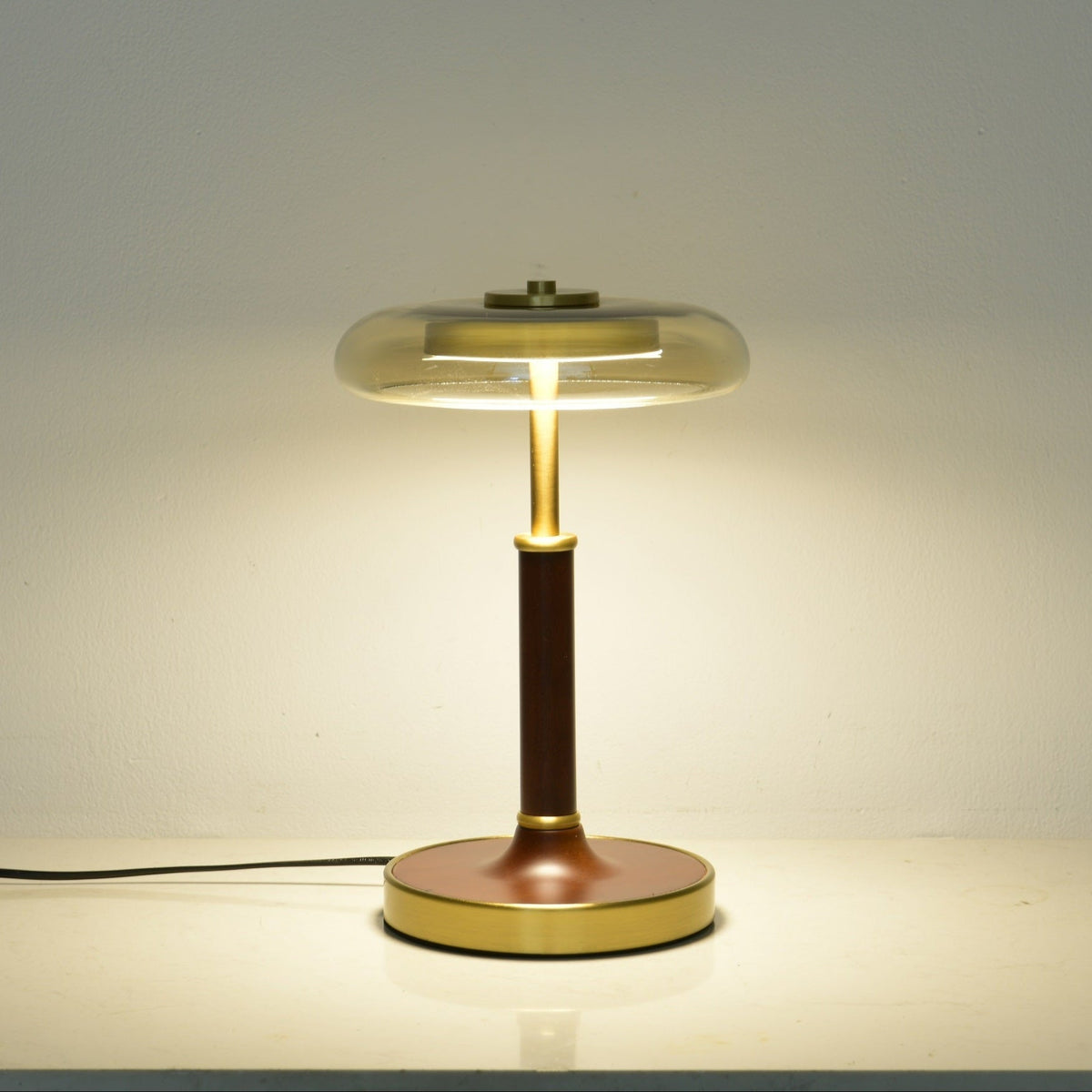 Layla Vintage-Glas-Tischleuchte