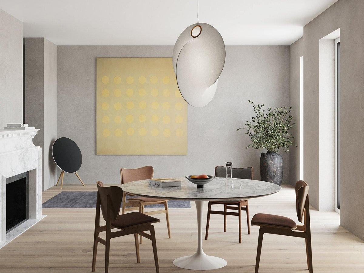 Ferivora Pendelleuchte aus Stahl mit künstlerischem Design
