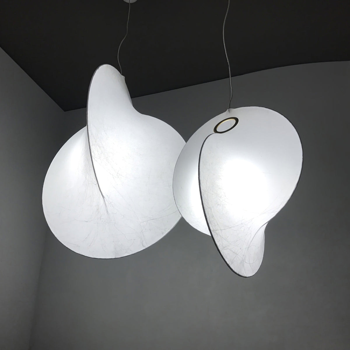 Ferivora Pendelleuchte aus Stahl mit künstlerischem Design