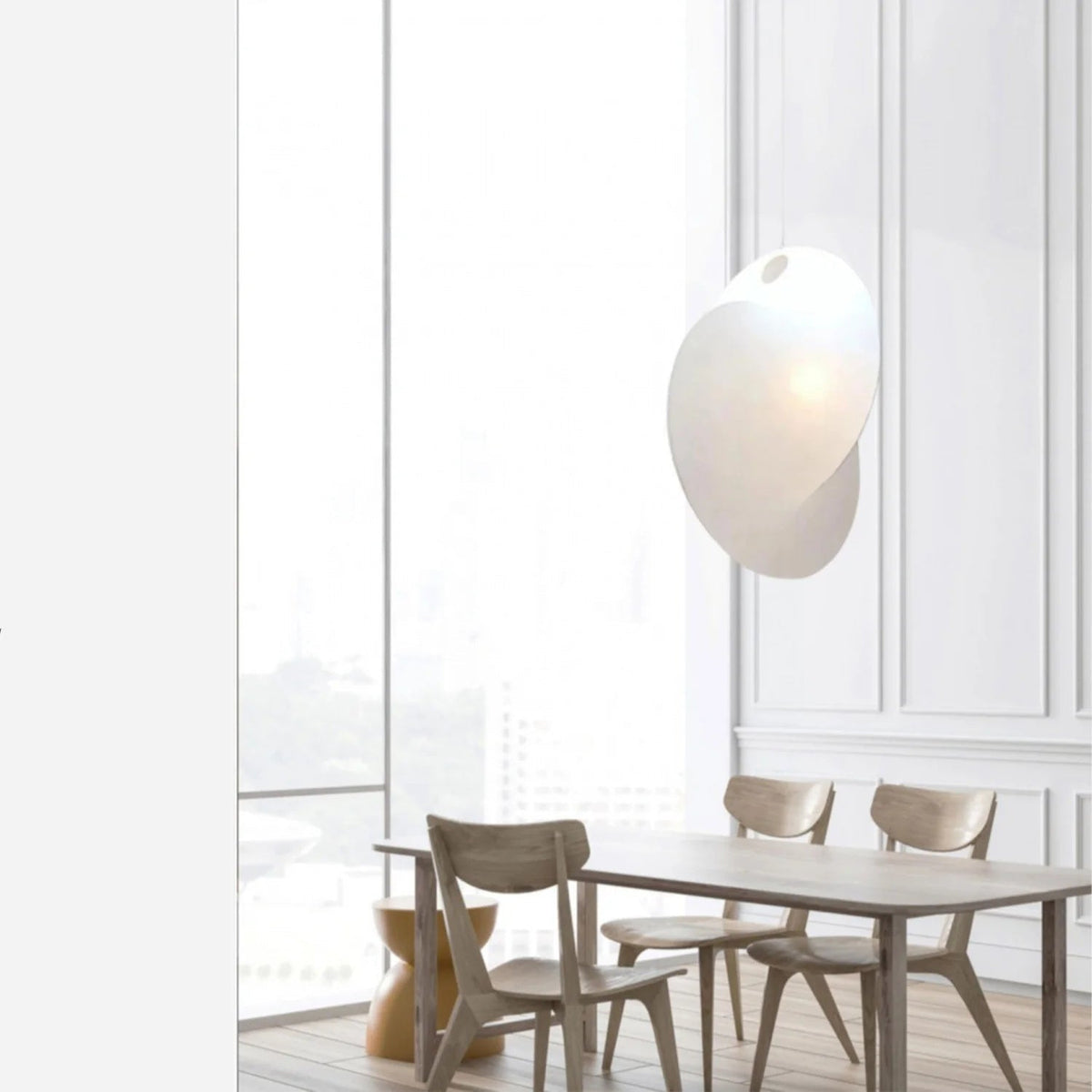 Ferivora Pendelleuchte aus Stahl mit künstlerischem Design