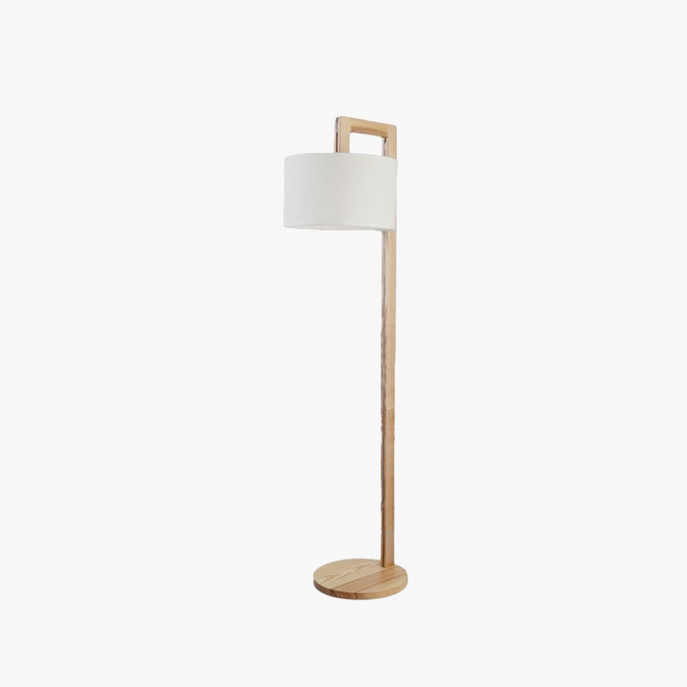 Muto Modern Stehlampe, Beige, Holz/Textil, Rechter Winkel, Schlafzimmer