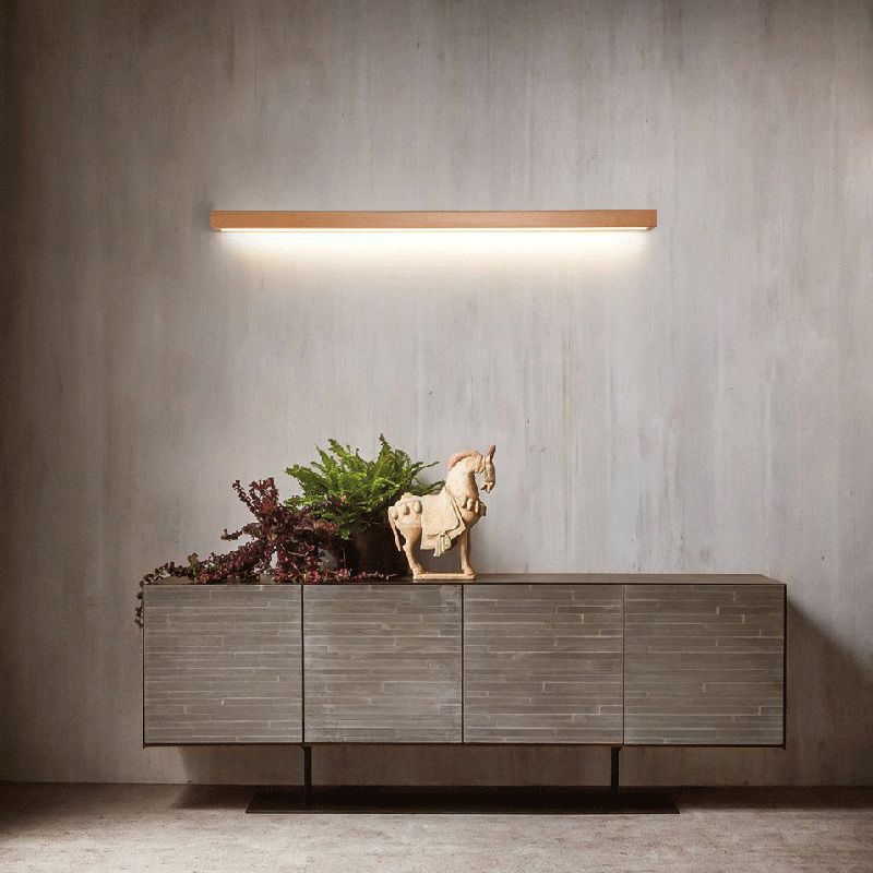 Muto Modern Linear LED Wandleuchte 1/2-flammig Spiegelfront Wohnzimmer