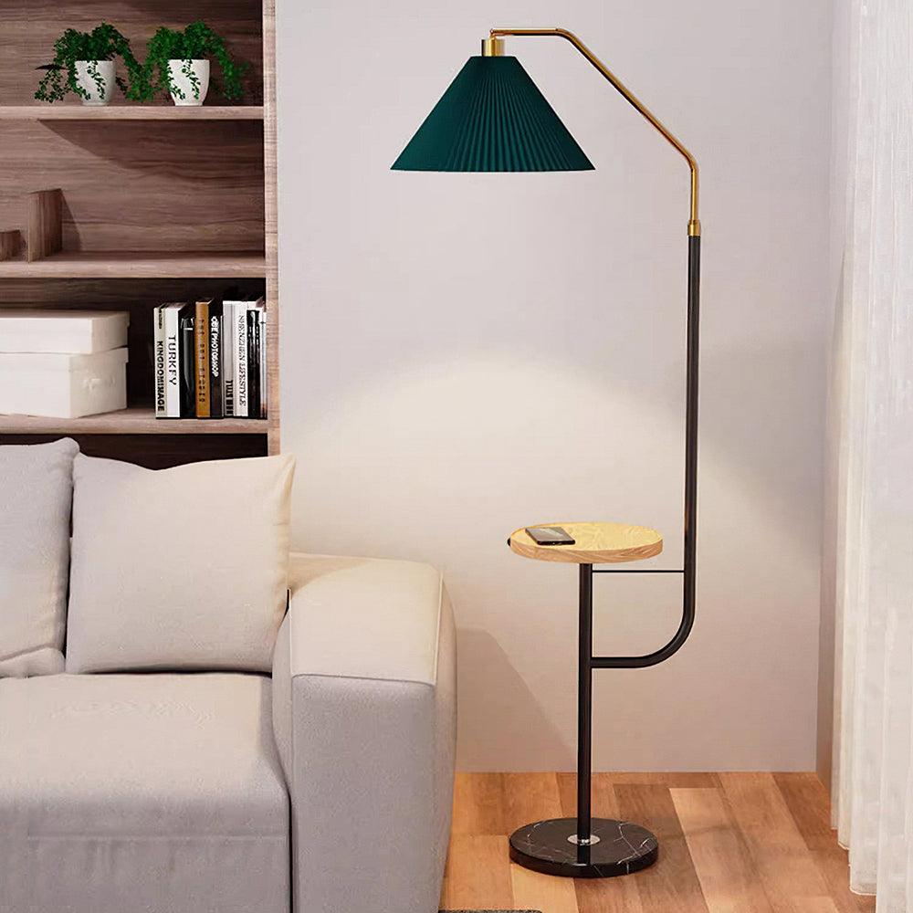Nexc Stehleuchte aus Marmor und Holz