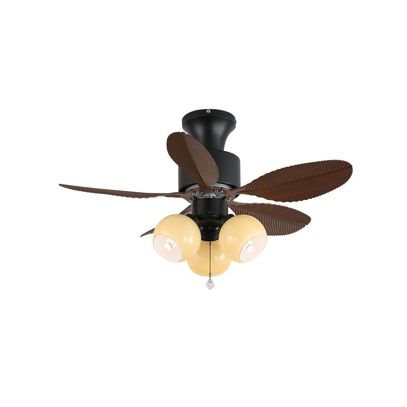Celoine Tropical Glas Deckenventilator mit Beleuchtung