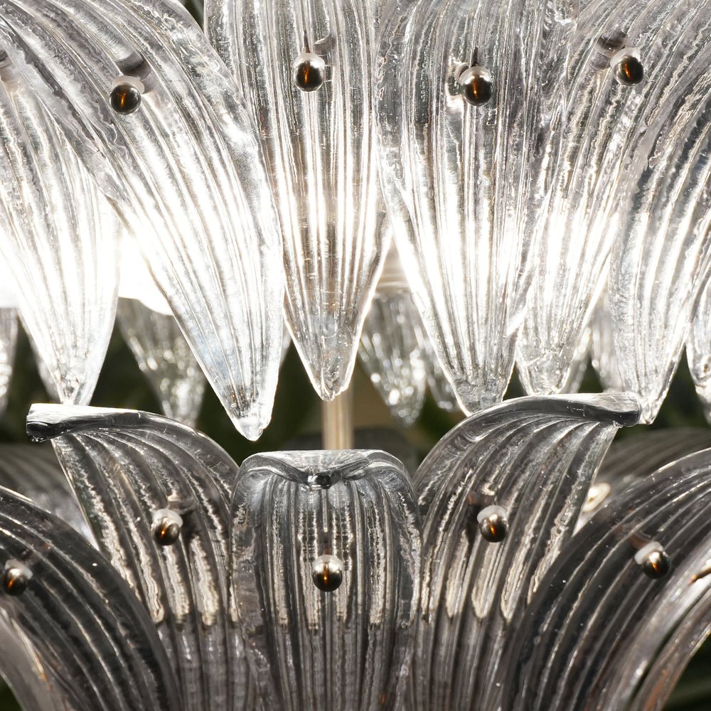 Eirivelle Kronleuchter Murano-Glas Palmblatt-Ebenen