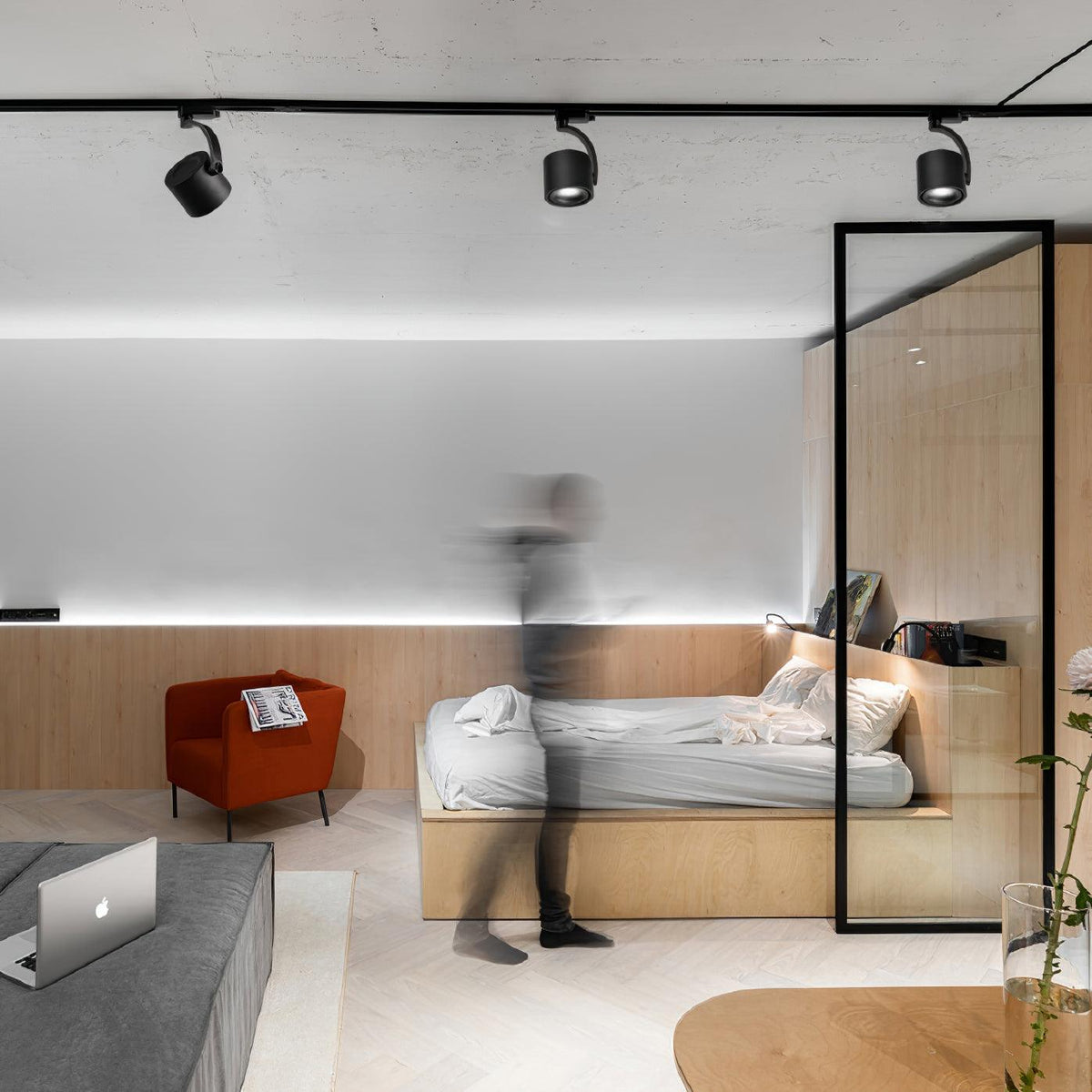 Focus Sleek Aluminium Deckenleuchte