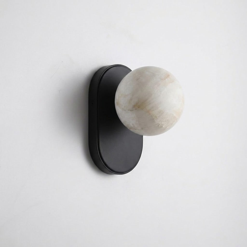 Hensford Orb Alabaster Wandleuchte