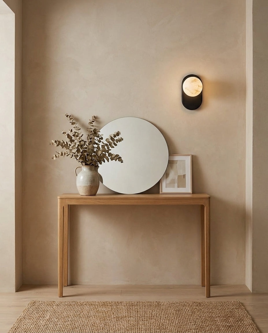 Hensford Orb Alabaster Wandleuchte