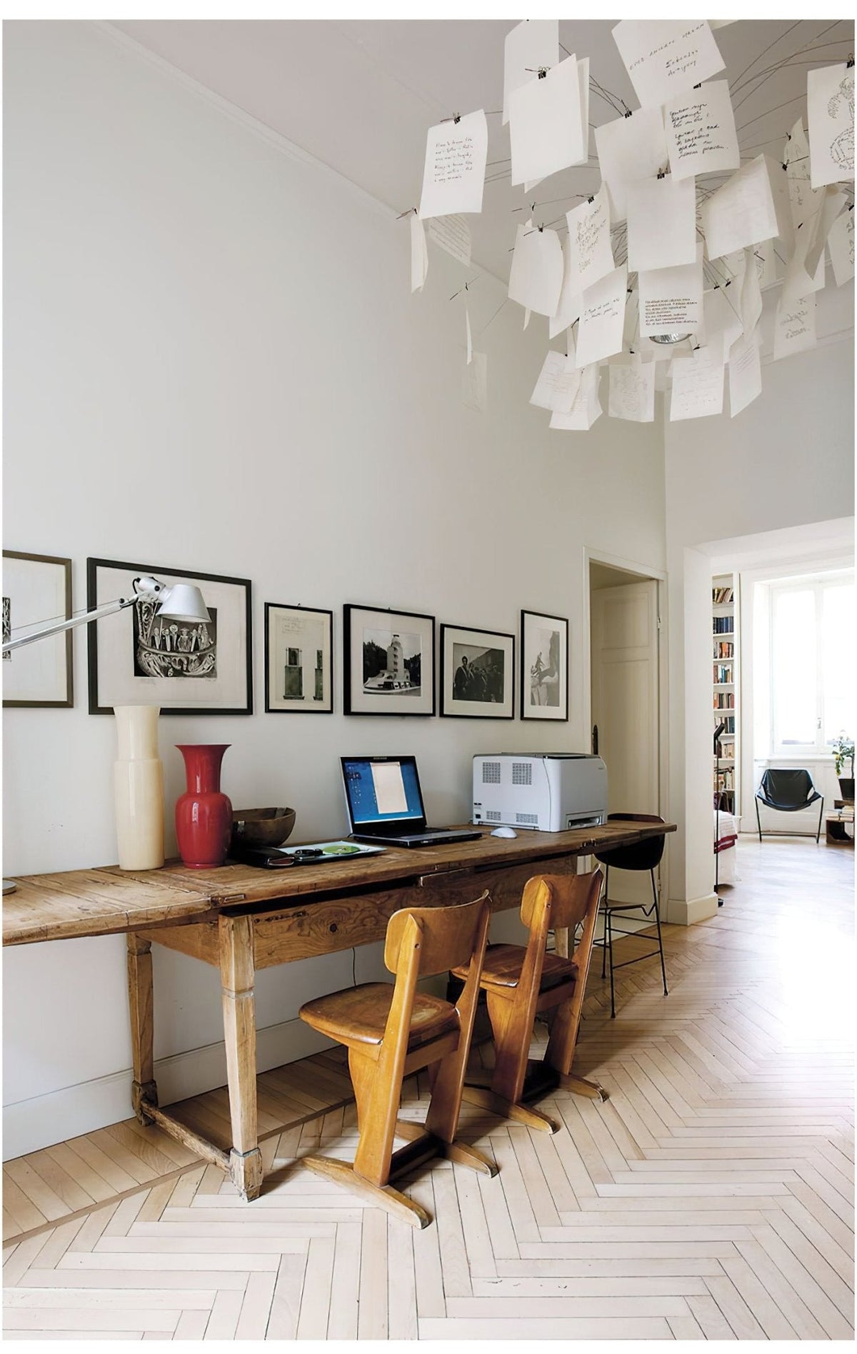 Lunerira Kronleuchter aus Papier – zeitgenössisches Design für das Wohnzimmer