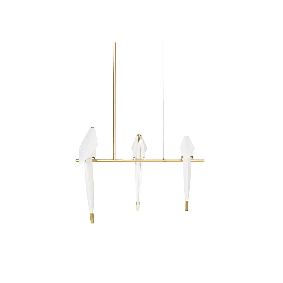 Lunuian Kronleuchter Kronleuchte Papier Crane Bird Skulpturale LED