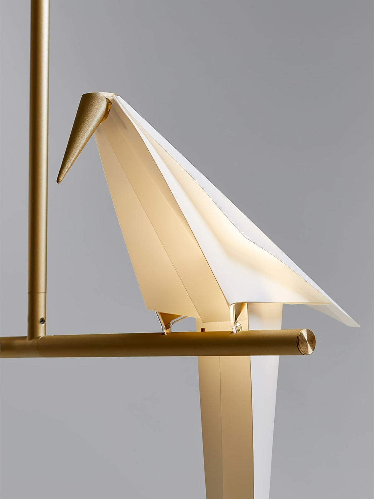 Lunuian Kronleuchter Kronleuchte Papier Crane Bird Skulpturale LED