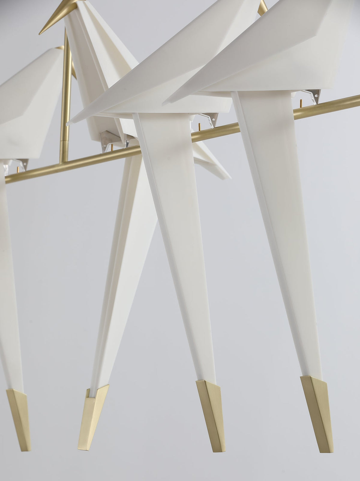 Lunuian Kronleuchter Kronleuchte Papier Crane Bird Skulpturale LED