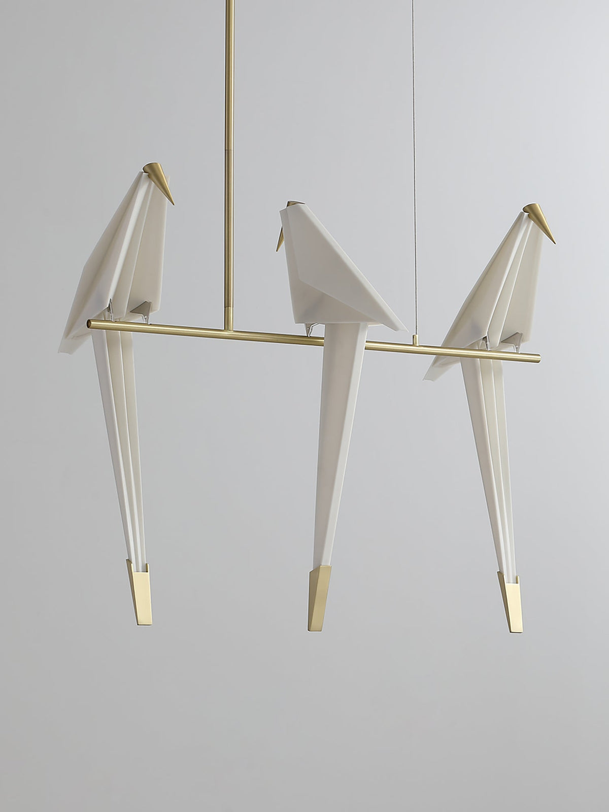 Lunuian Kronleuchter Kronleuchte Papier Crane Bird Skulpturale LED
