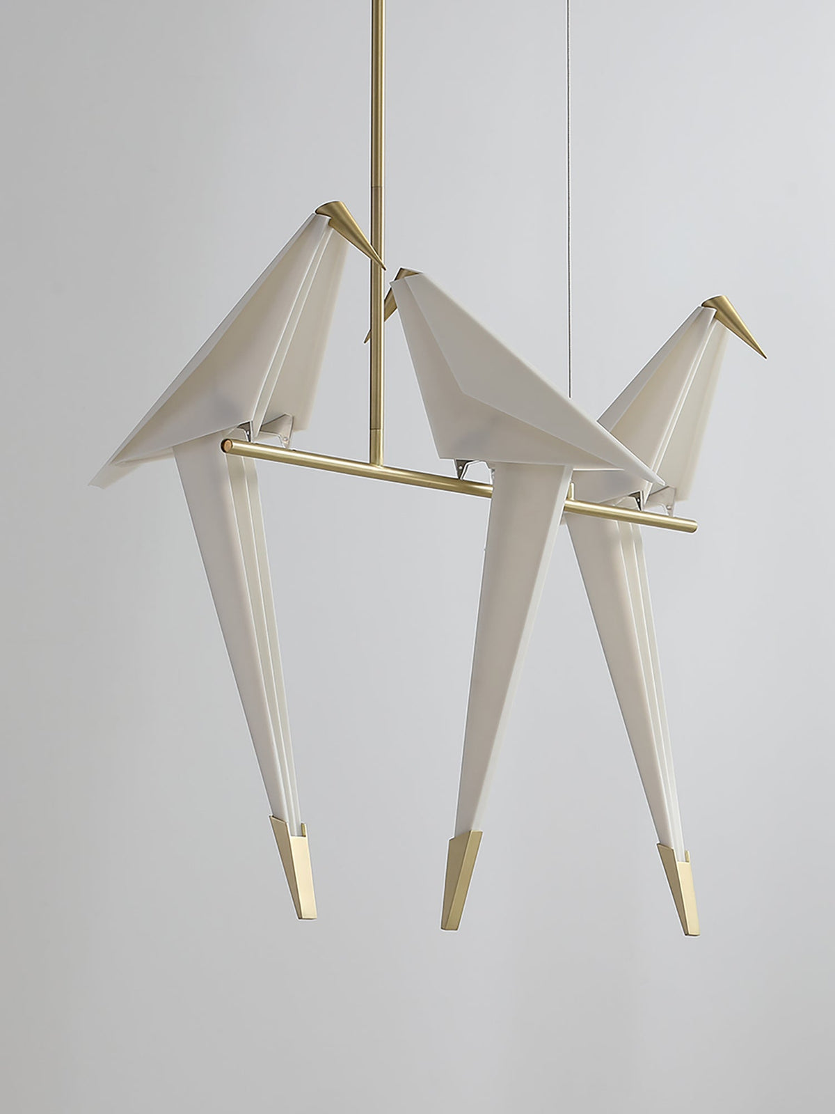 Lunuian Kronleuchter Kronleuchte Papier Crane Bird Skulpturale LED