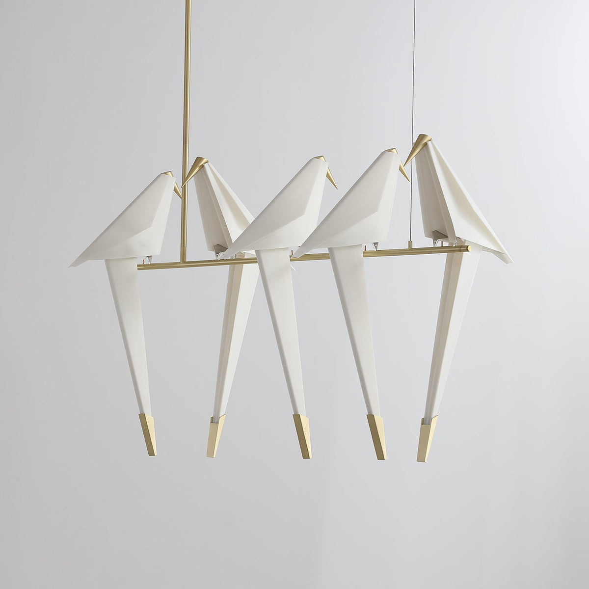 Lunuian Kronleuchter Kronleuchte Papier Crane Bird Skulpturale LED