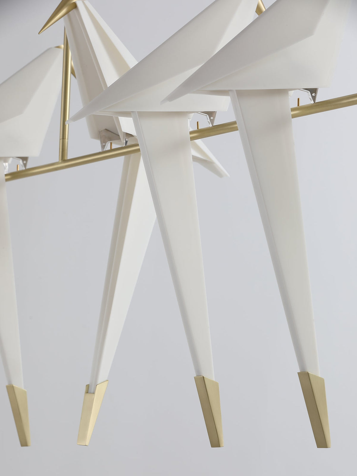 Lunuian Kronleuchter Kronleuchte Papier Crane Bird Skulpturale LED