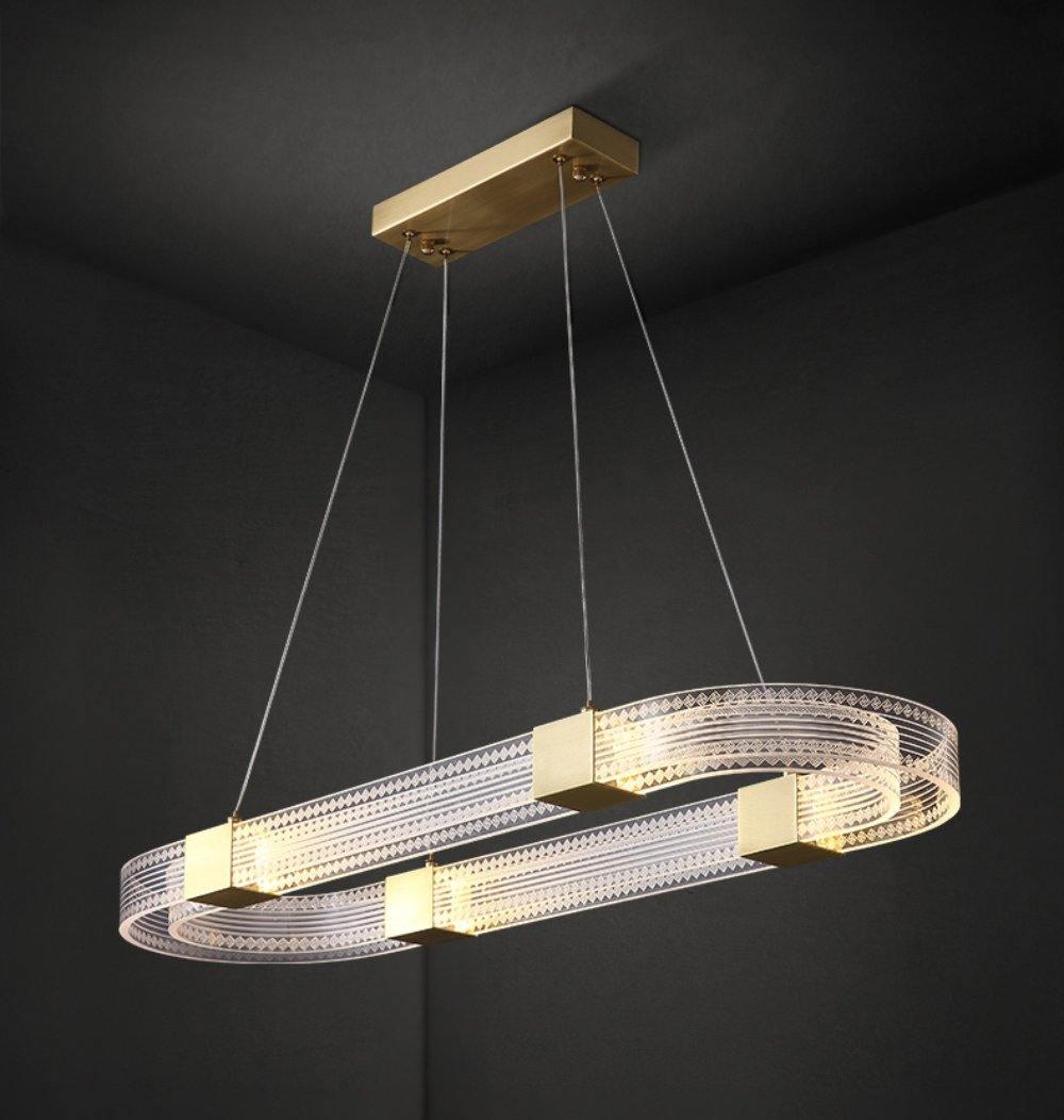 Eurdora zeitgenössischer minimalistischer Kronleuchter mit LED
