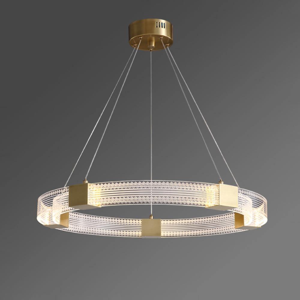 Eurdora zeitgenössischer minimalistischer Kronleuchter mit LED