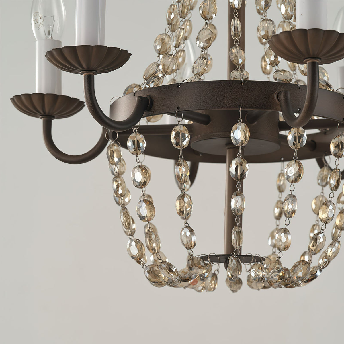 Luxinine Vintage Flohmarkt-Kristall-Kronleuchter