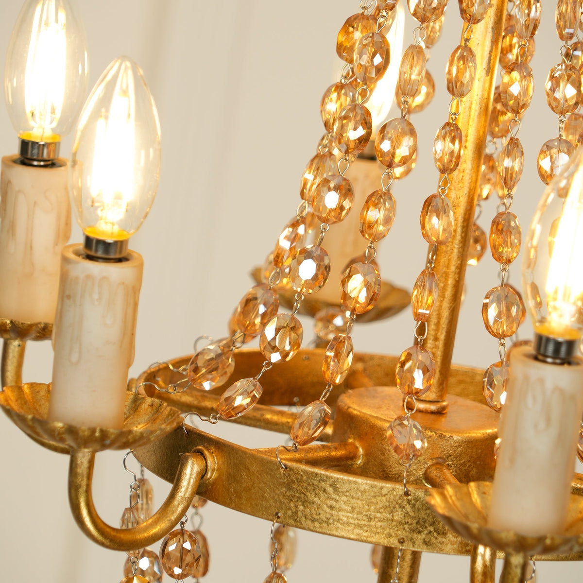 Luxinine Vintage Flohmarkt-Kristall-Kronleuchter