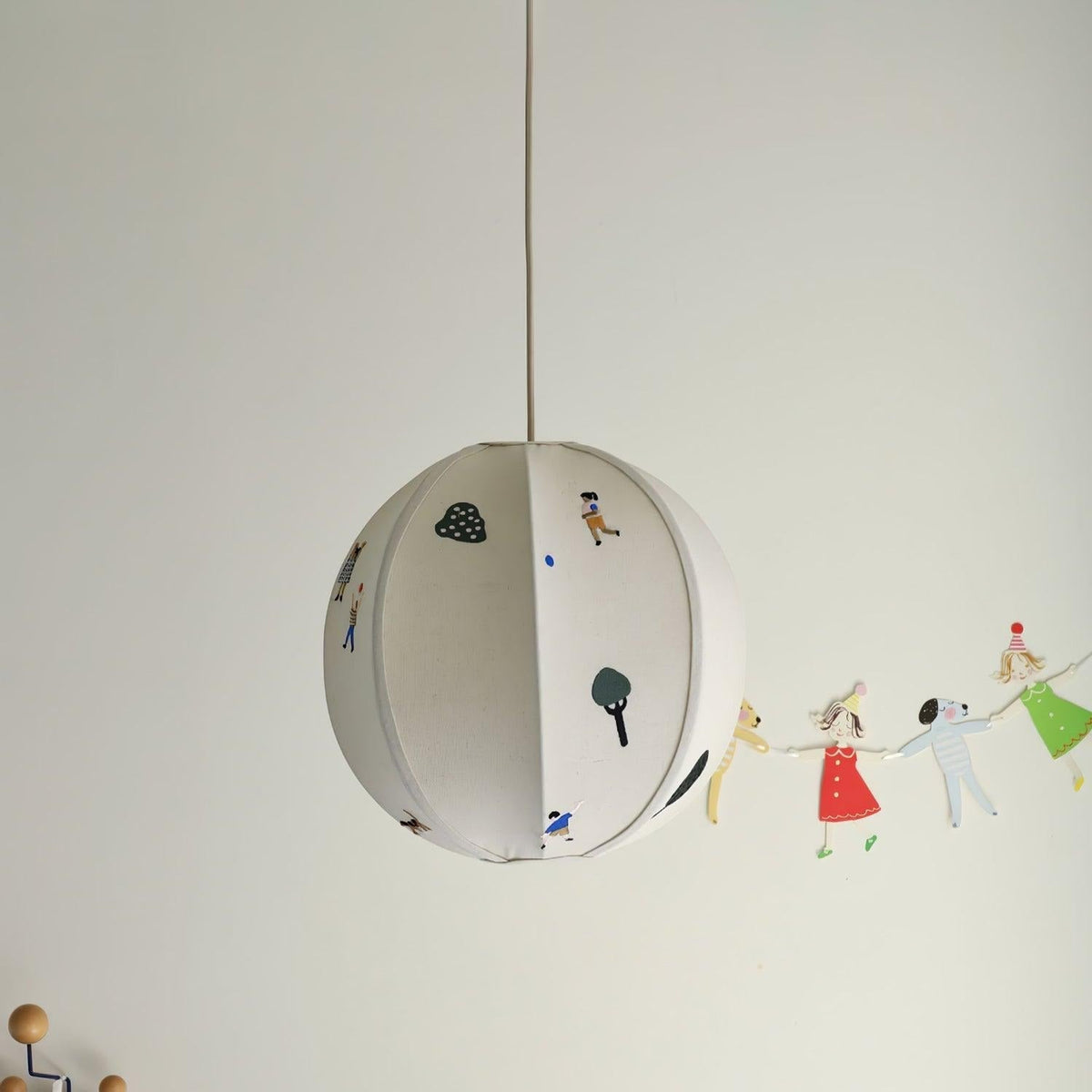 ElvaDesign Rund Metall Textil LED Pendelleuchte Studie Schlafzimmer