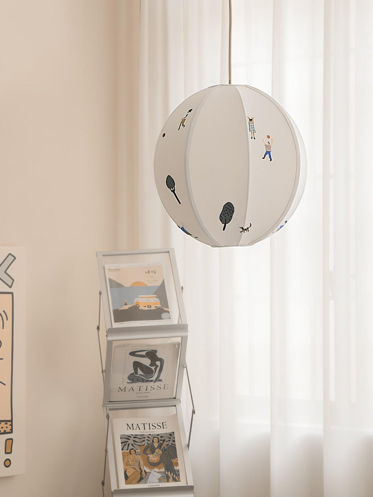 Wacell Pendelleuchte aus Textilstoff Swag Art