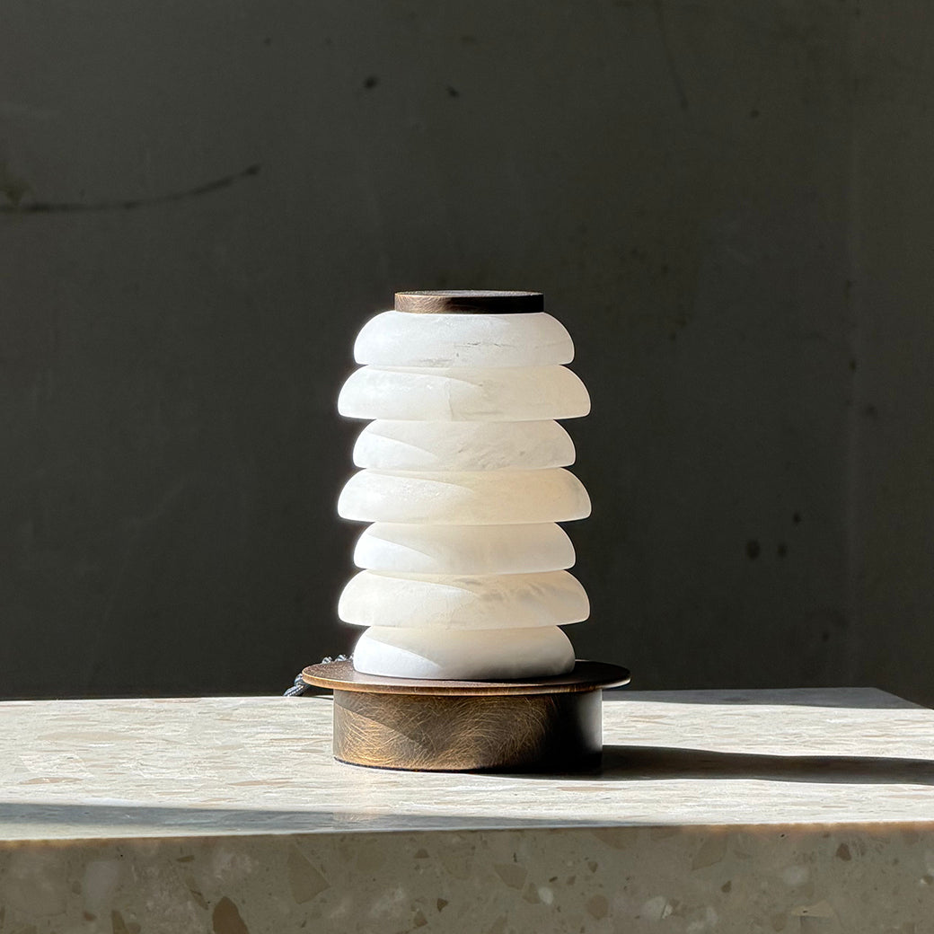 Albuira Alabaster-Tischleuchte