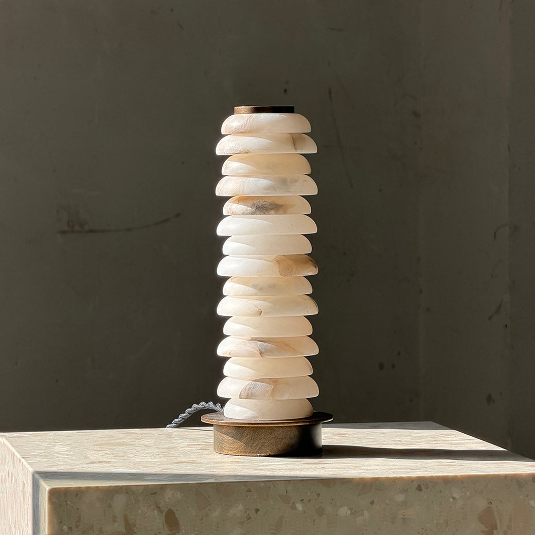 Albuira Alabaster-Tischleuchte