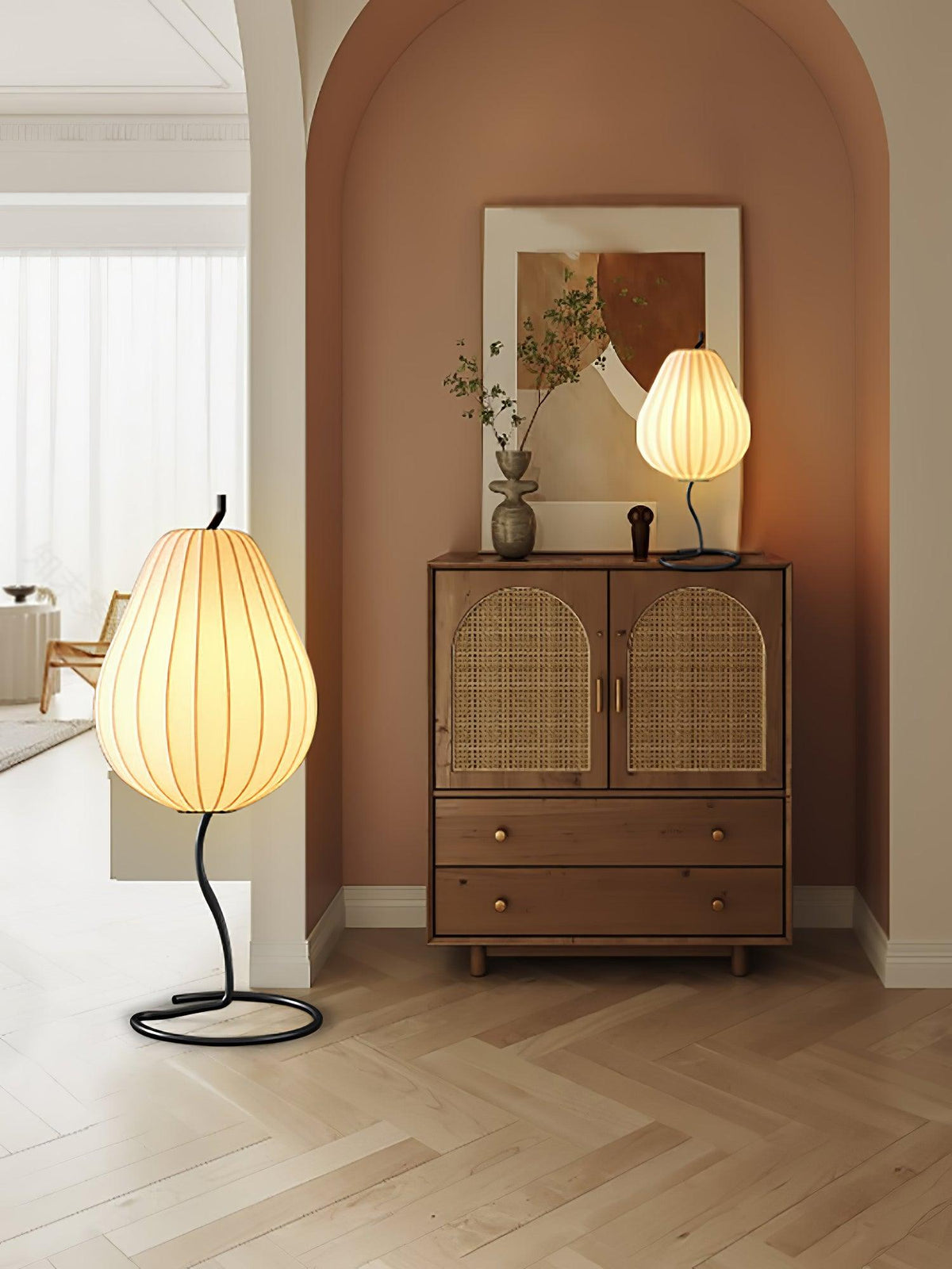 Calerielle Minimalistische Stehleuchte in Pear-Form