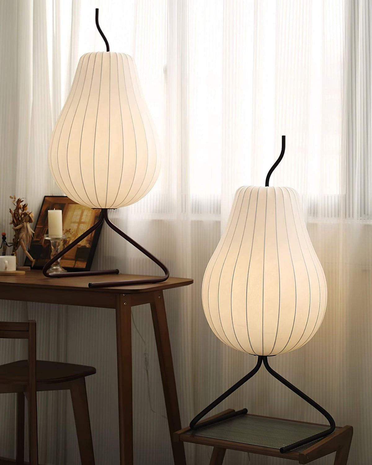 Calerielle Minimalistische Stehleuchte in Pear-Form
