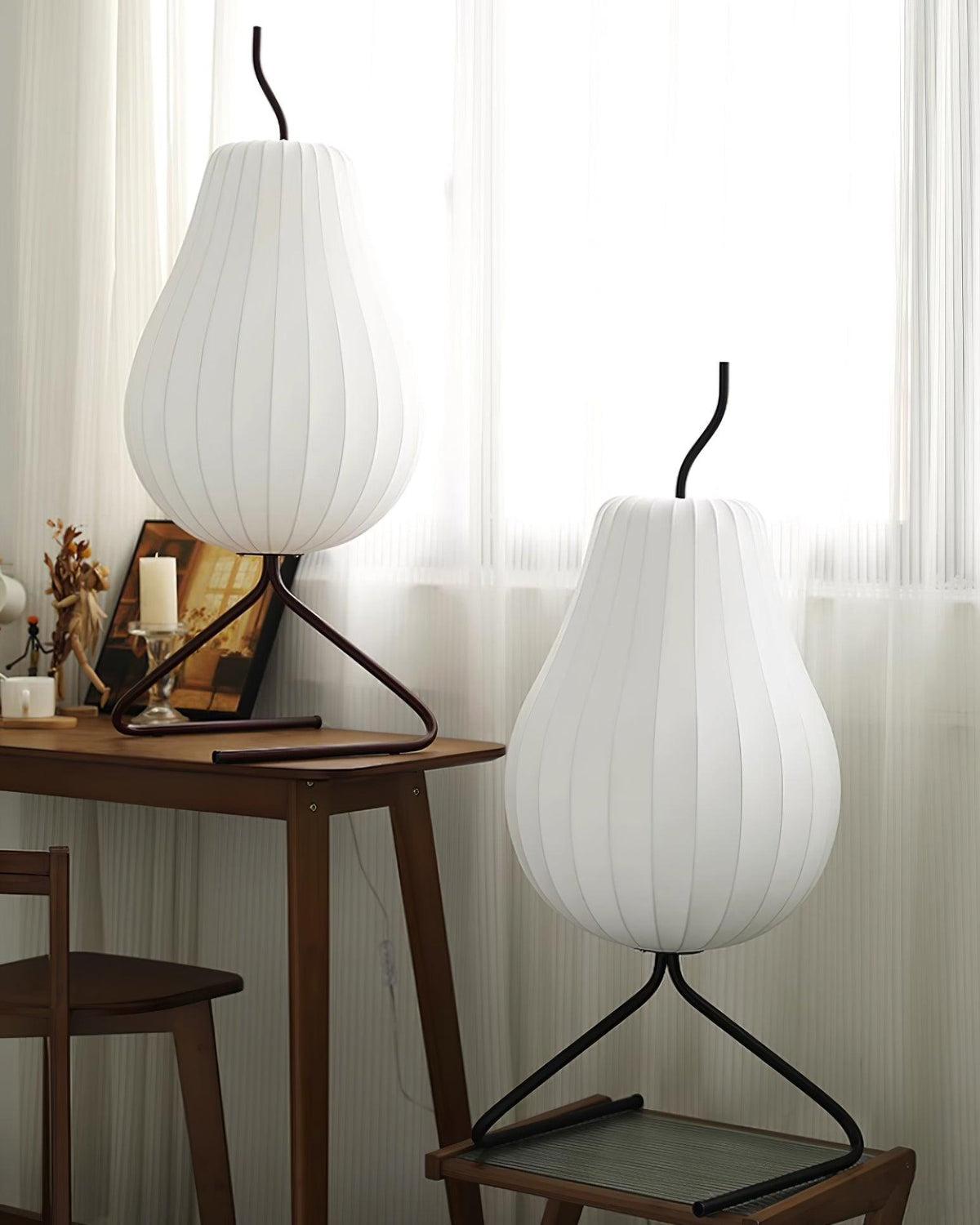 Calerielle Minimalistische Stehleuchte in Pear-Form