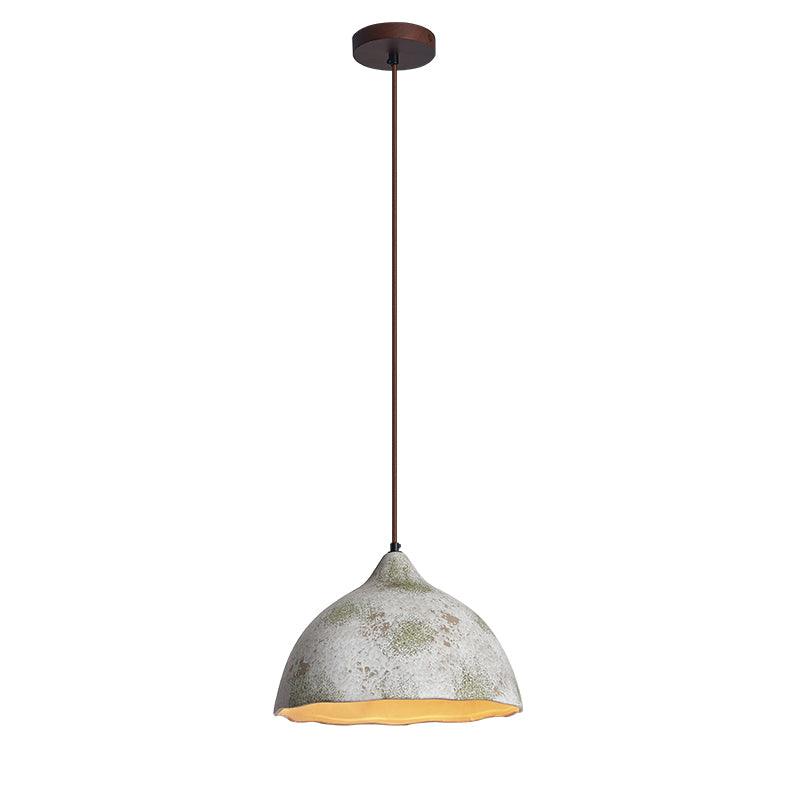 Moss Minimalistische Pendelleuchte aus Holz in Grau