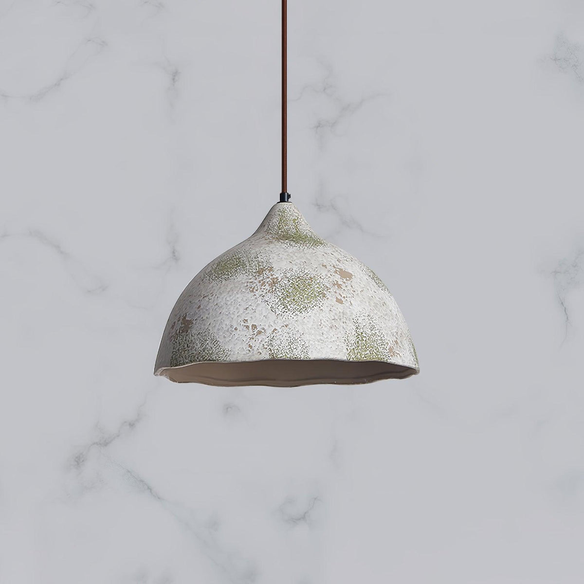 Moss Minimalistische Pendelleuchte aus Holz in Grau