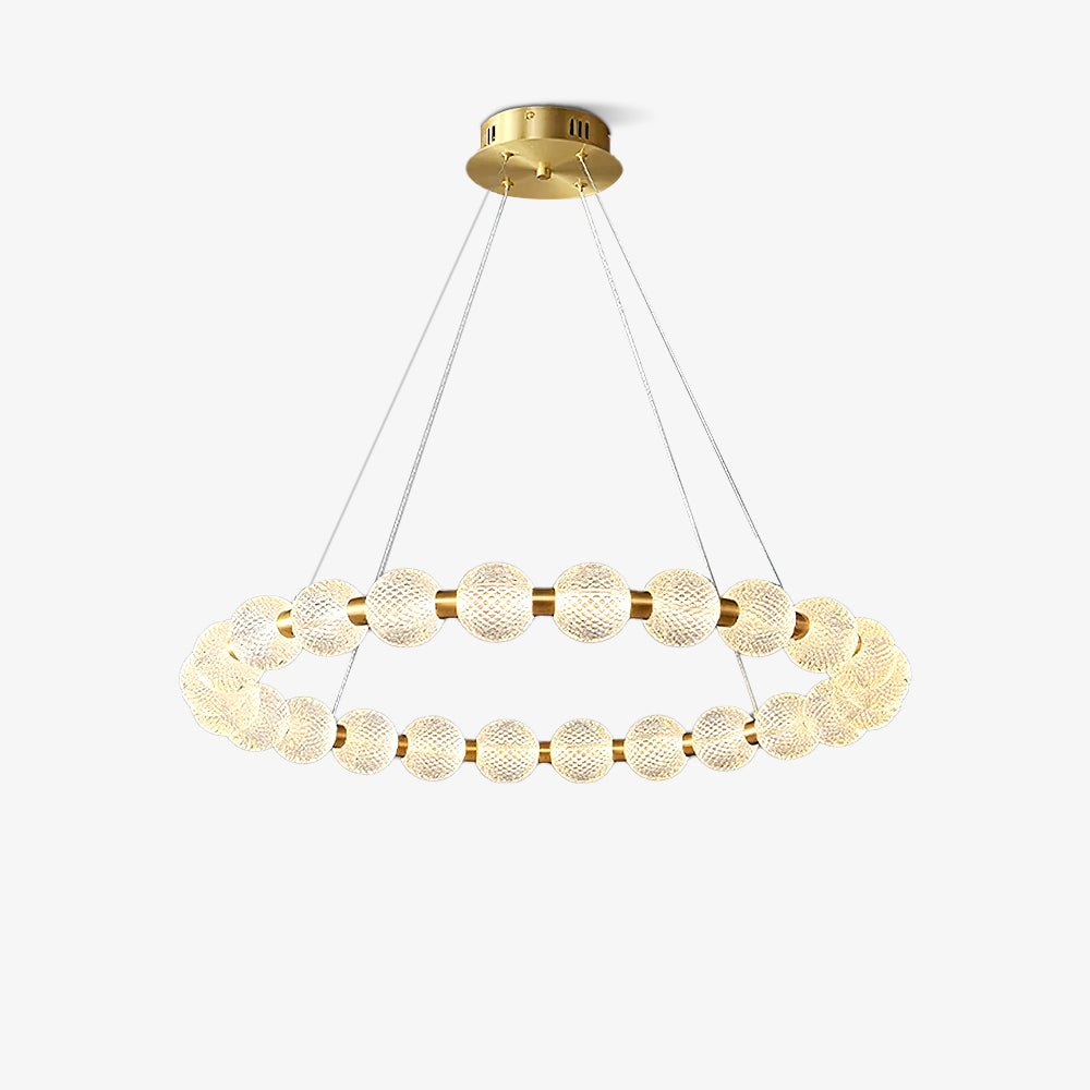 Soleena Kronleuchter Pearl Gold Ring Elegant