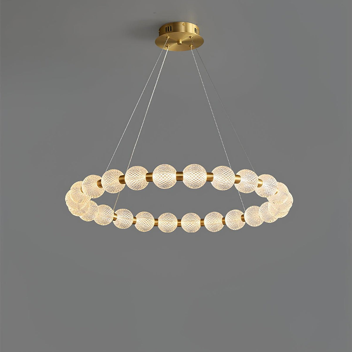 Soleena Kronleuchter Pearl Gold Ring Elegant