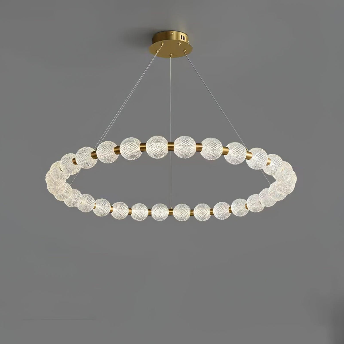 Soleena Kronleuchter Pearl Gold Ring Elegant