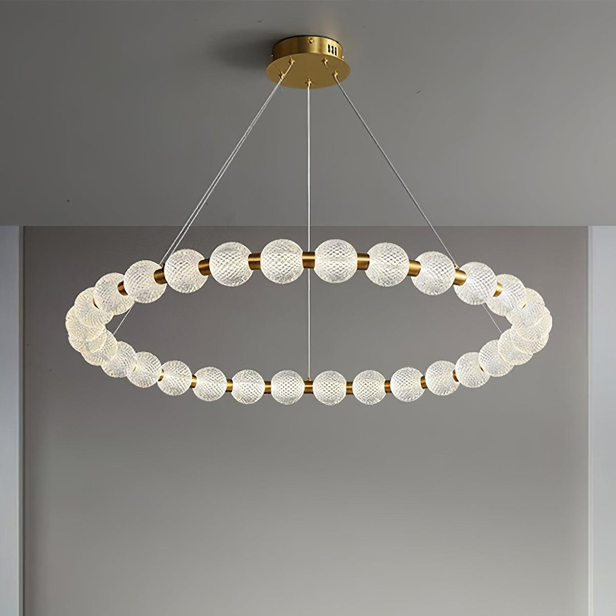 Soleena Kronleuchter Pearl Gold Ring Elegant