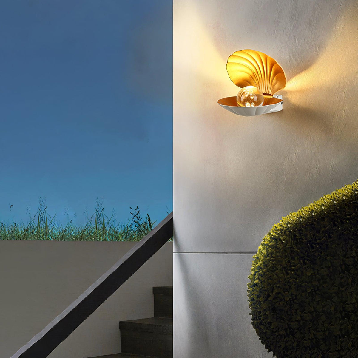 Lumieria Wandleuchte Pearl Clam