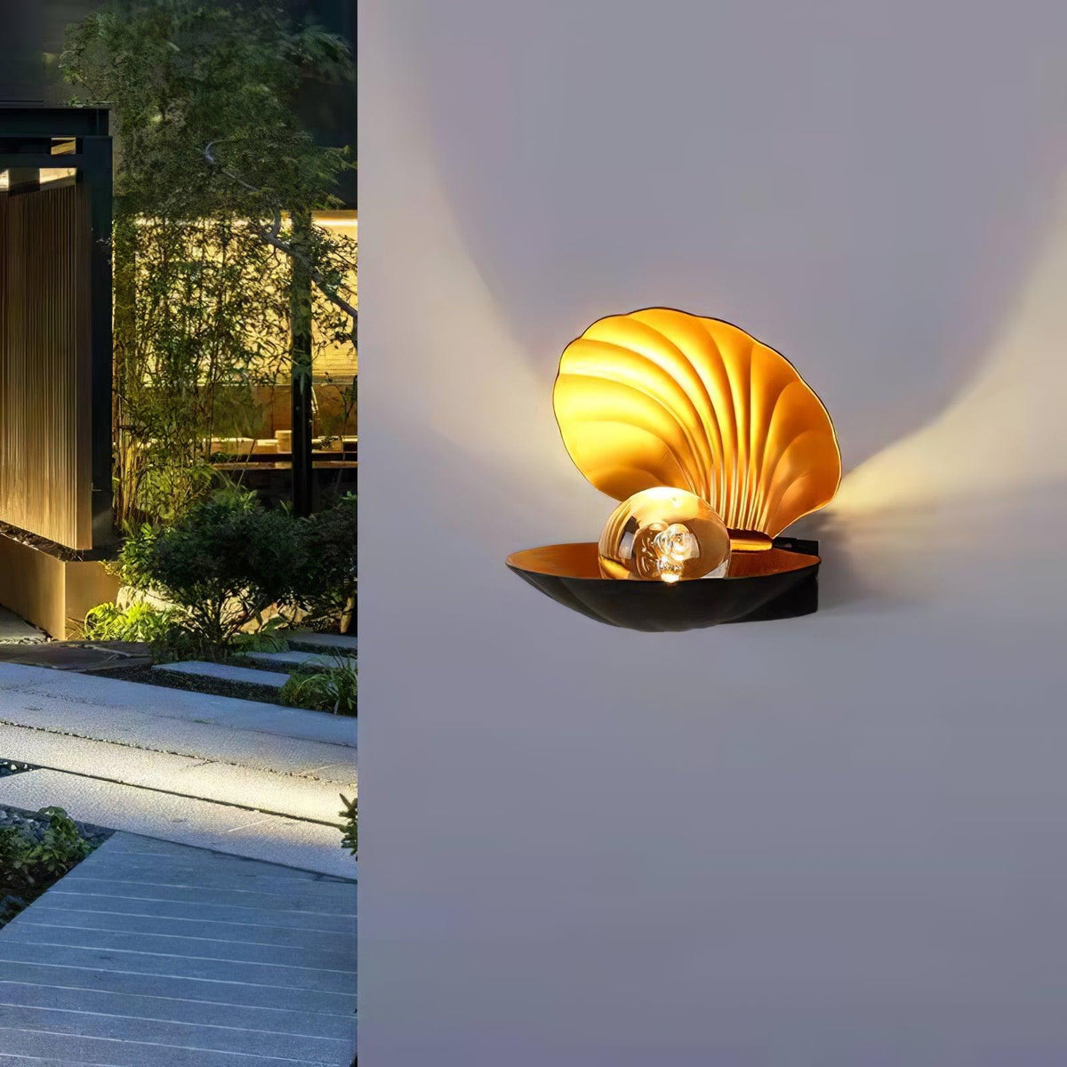 Lumieria Wandleuchte Pearl Clam