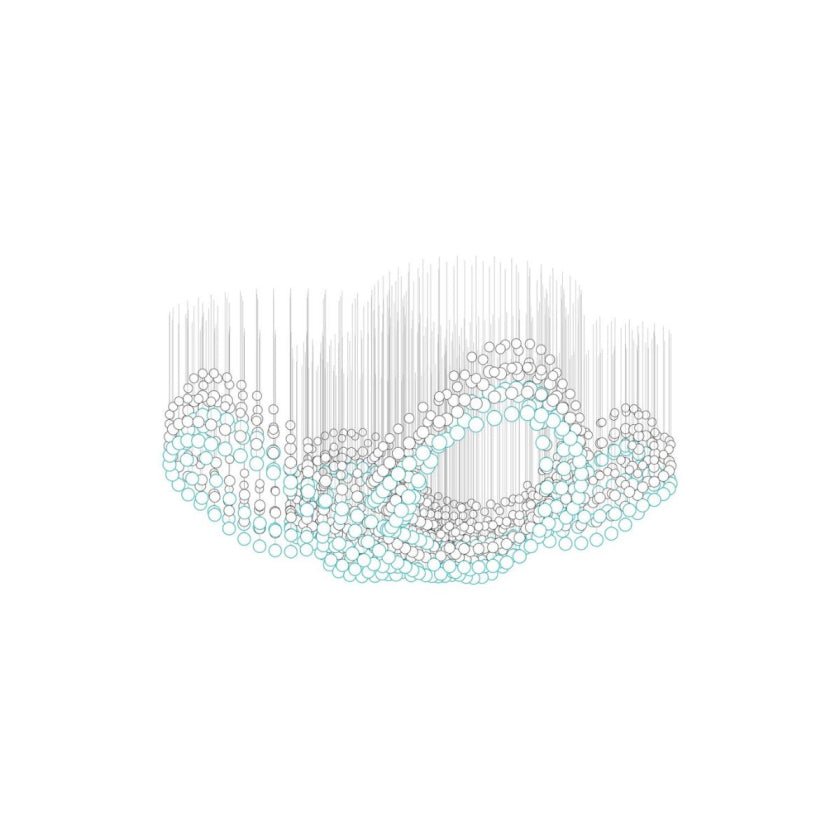 Pearl Veil Couture Cascade Kronleuchter anpassen