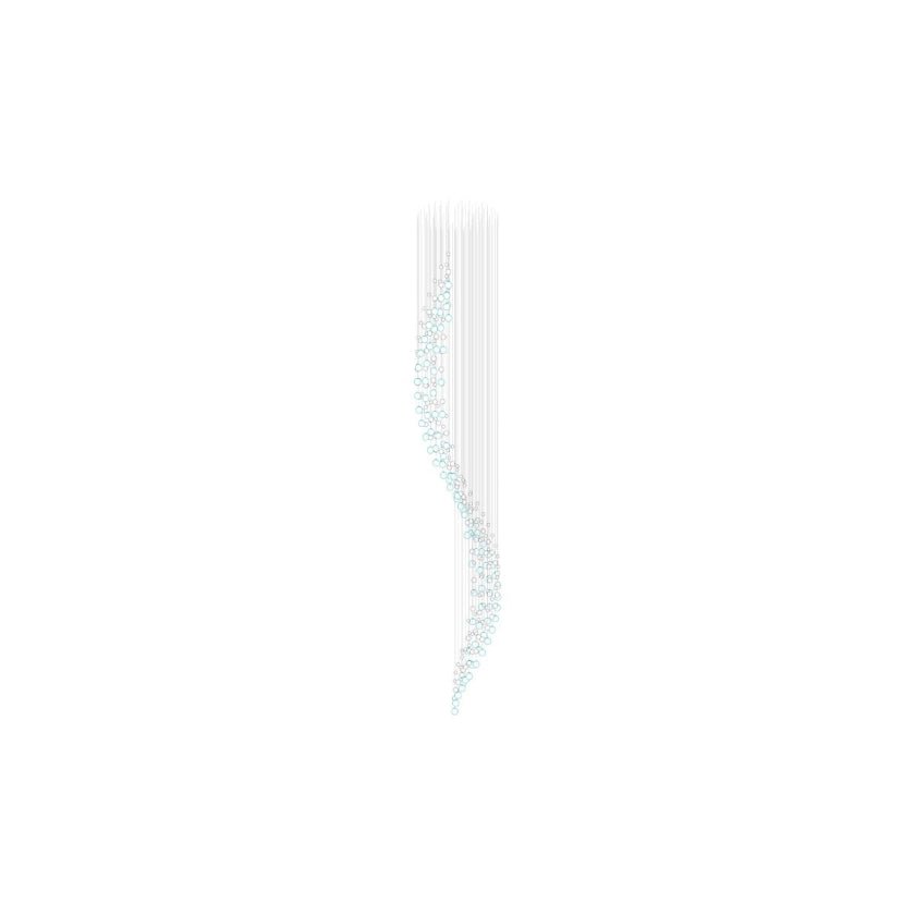 Pearl Veil Couture Cascade Kronleuchter anpassen