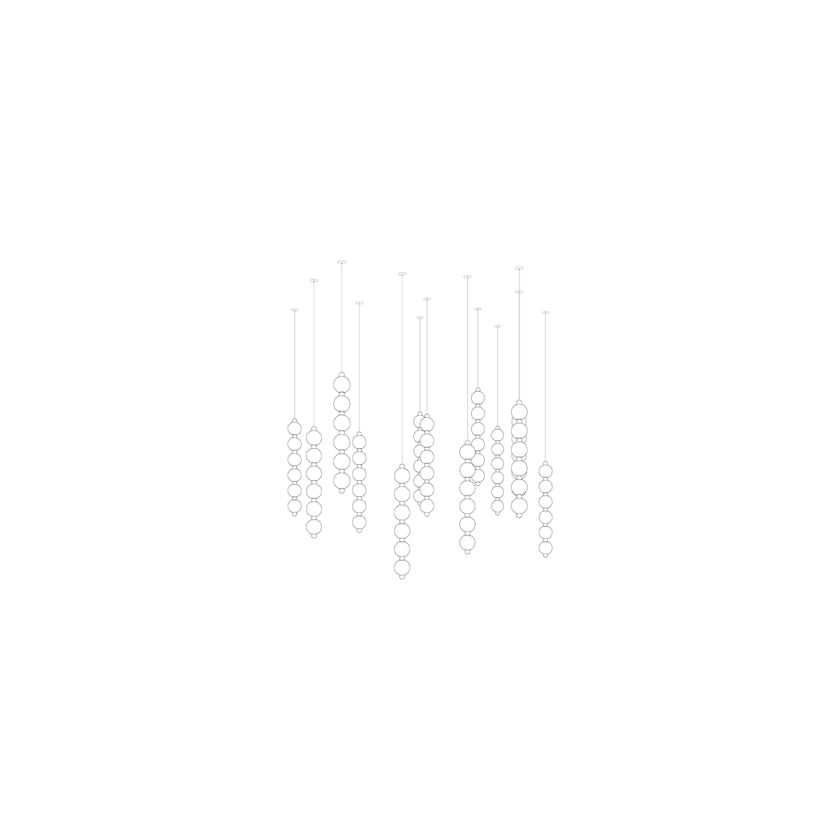 Pearl Symphony Grand Cascade anpassbarer Kronleuchter
