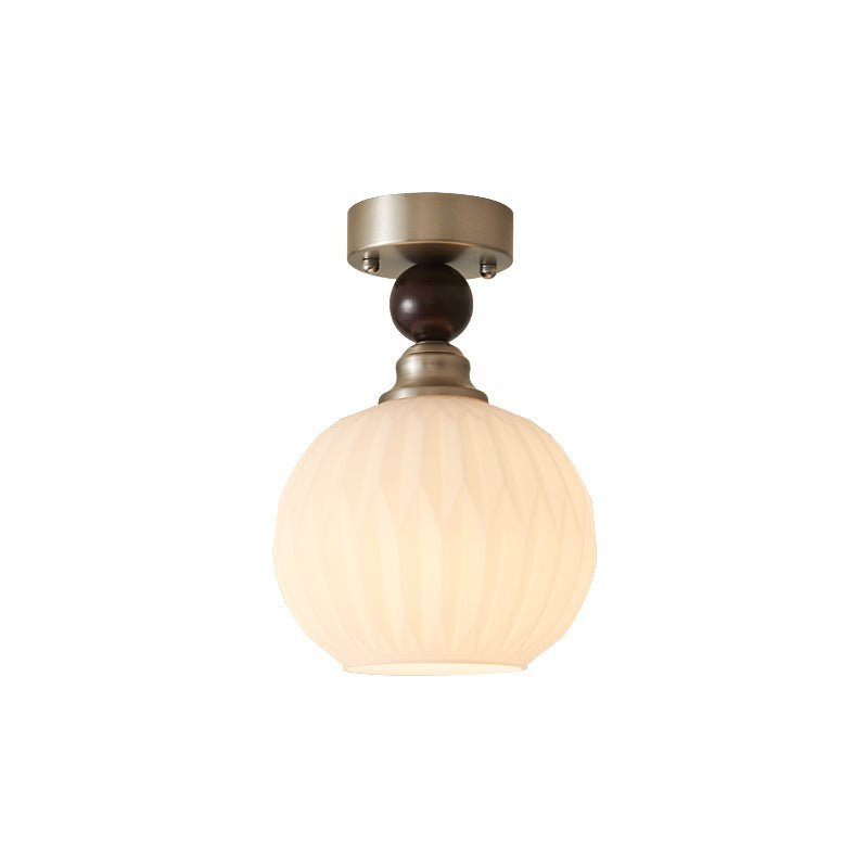 Ivcarila zeitgenössische minimalistische Deckenleuchte aus Glas mit Perlenkugel
